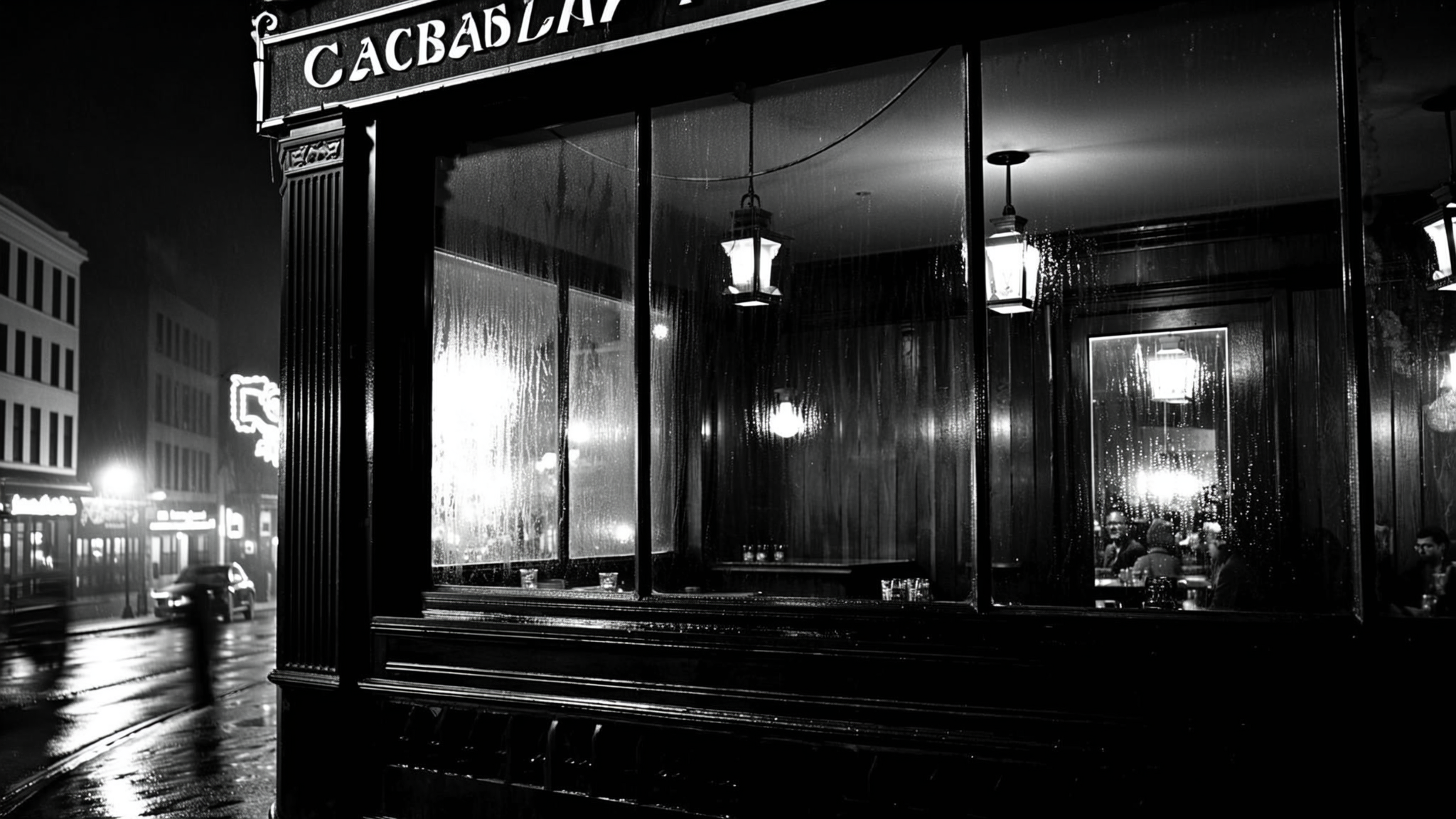 Window — Rain at Night